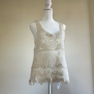 Lace + Crochet Tank Top